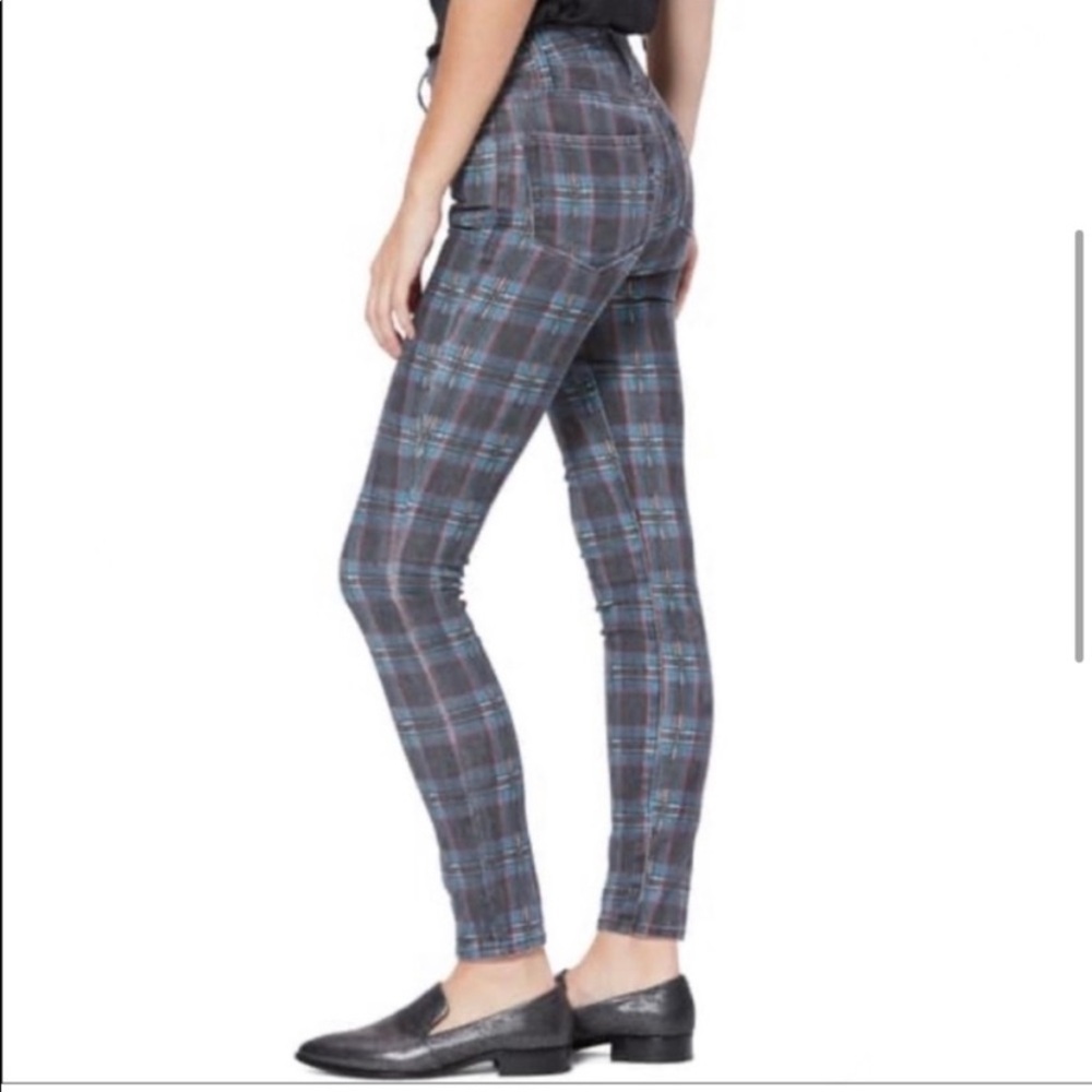 Paige Hoxton Ankle Plaid Jeans - Picture 3 of 11
